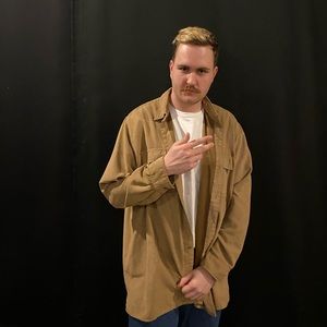 Vintage King Size Brand Suede Based Shirt